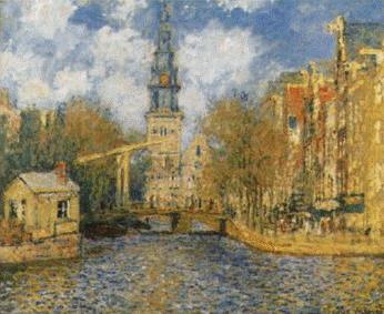 Claude Monet The Zuiderkerk in Amsterdam Sweden oil painting art